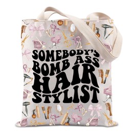 Somebody's Bomb Hair Stylist Gift Barber Hair Stylist Appreciation Gift Hair Salon Dresser Tote Bag (HAIR STYLIST tote uk)