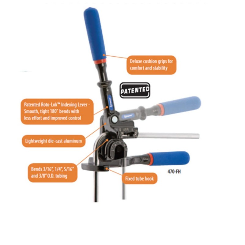 Imperial Tool 470FH Triple Head 180 Degree Tube Bender with