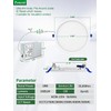 zouzai 8 Inch 18W Eqv 150W 1620LM 5CCT Ultra-Thin LED