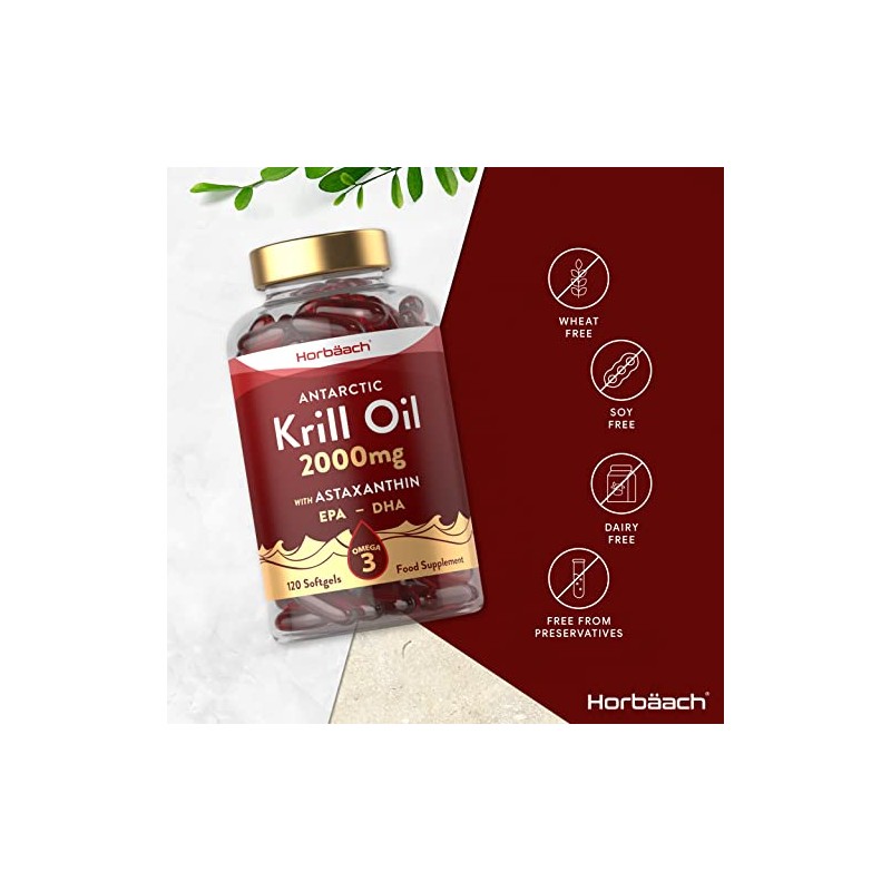 Antarctic Krill Oil 2000mg | High Strength | 120 Capsules