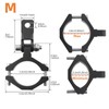 Motorcycle Light Bar Mount Brackets CNC Aluminum Fork Tube Clamps