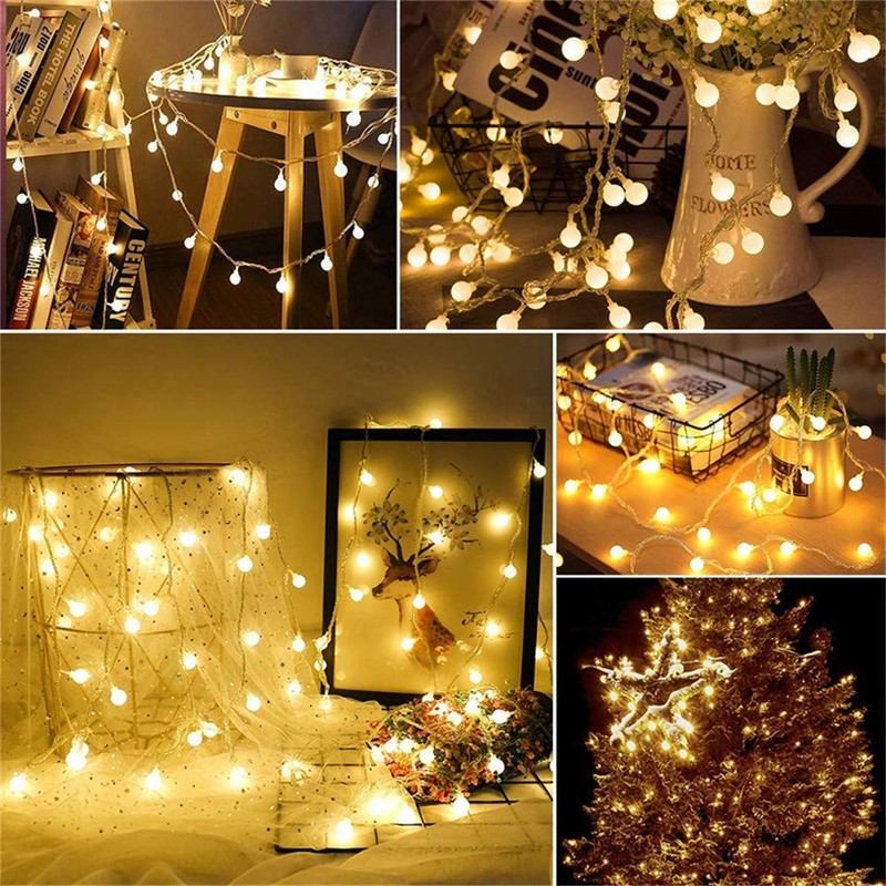 WFGGEH Globe String Lights, 10ft 20 LED USB Powered Globe