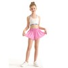 Girls Flowy Shorts,Youth/Toddler Butterfly Adorable Pink Shorts with Spandex Liner