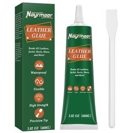 Nayrmaer Leather Glue, 60g Special Leather Adhesive, Permanent Clear Washable for Bonding Between Leather and Leather, Leather and Substrates of Different Materials (Leather Glue)