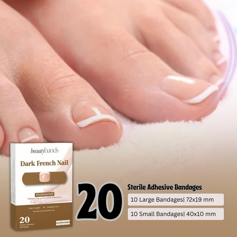 Toe Nail Cover Up Bandages for Unsightly, Broken or Cracked