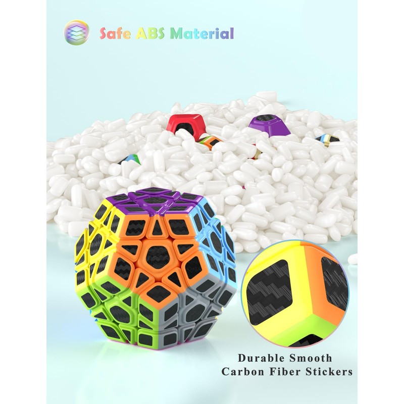 ROXENDA Dodecahedron Cube, Pentagon Speed Cube - Easy Turning &