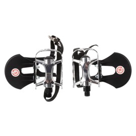 Mikinona 1Pair Lightweight Non Skid Exercise Bike Pedal Comfortable Base Foot Pedals for Gym Cycling Easy Installation Durable for Indoor Fitness