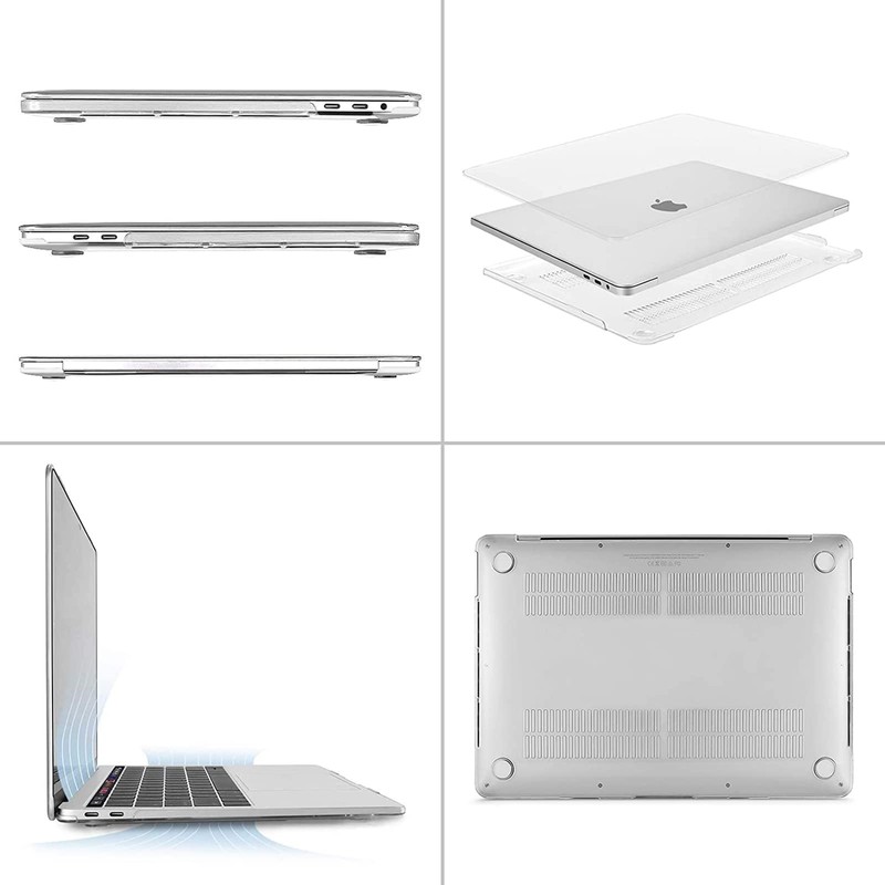 Mosiso Macbook Hard Case, Slim, Shockproof, Protective, Shell Cover clear