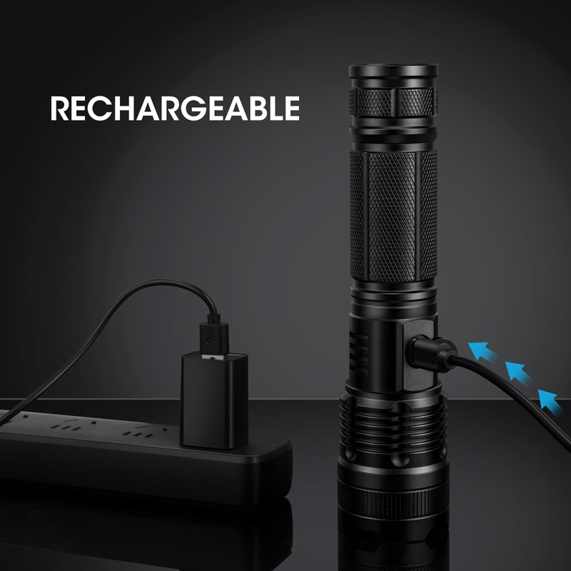 KINGCAESAR 3 Pack Flashlights High Lumens - 90,000 Lumen Super