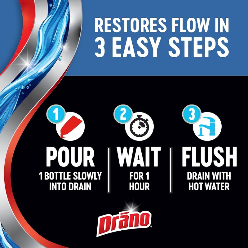 Drano Dual-Force Foamer Clog Remover, 17 oz (Pack of 5)
