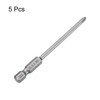 HARFINGTON 5pcs #1 Phillips Screwdriver Bit PH1 1/4" Hex Shank