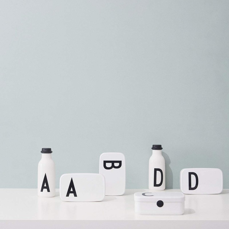 Design Letters Personal Water Bottle White (B) | BPA Free