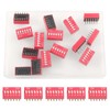 20pcs Double Row Dip Switch 6 Position Slide Type Switch
