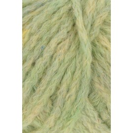 50 g "Yoko" - Colour 44 - May Green Melange - Like petals, we have delicately scattered individual colour accents over the surface of YOKO.