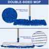 Microfiber Dust Mop for Floor Cleaning - Dual-Sided Washable Pads,