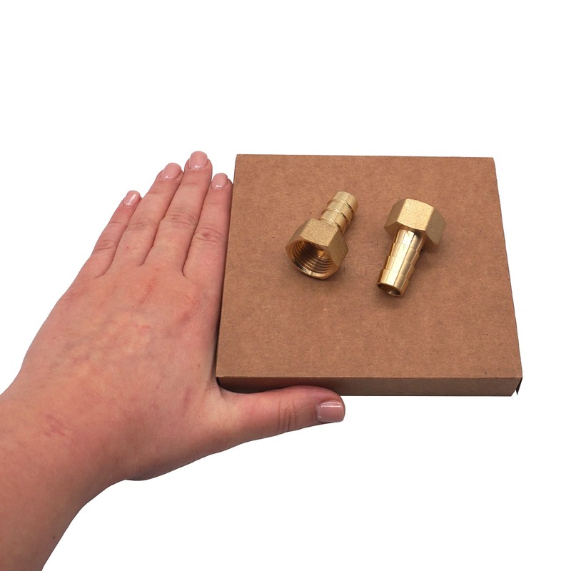 SKIR'CO 2 pieces female thread barb brass fitting 1/2 inch