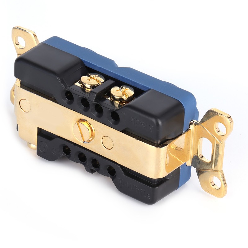 Monosaudio Duplex Receptacle AC Pure Copper Duplex 24K Golded Plated