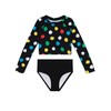 Kanu Surf River Langarm-Rashguard für Mädchen, LSF 50+, zweiteiliges Schwimmset,