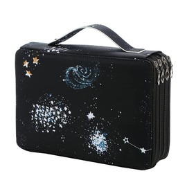 Lbxgap Portable Colored 200 Slots Pencil case Organizer with Printing Pattern for Prismacolor Watercolor Pencils, Crayola Colored Pencils, Marco Pencils