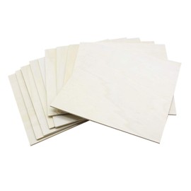 RIVERKING thin wood sheets,poplar wood sheet,Squares Wooden plywood ,balsa diy particle mdf board for diy,crafts,home decoration,house airplane ship boat(10pcs,8x8inch)