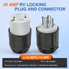 Nilight 30Amp L14-30P L14-30R Male Female Locking Plug Twist Lock