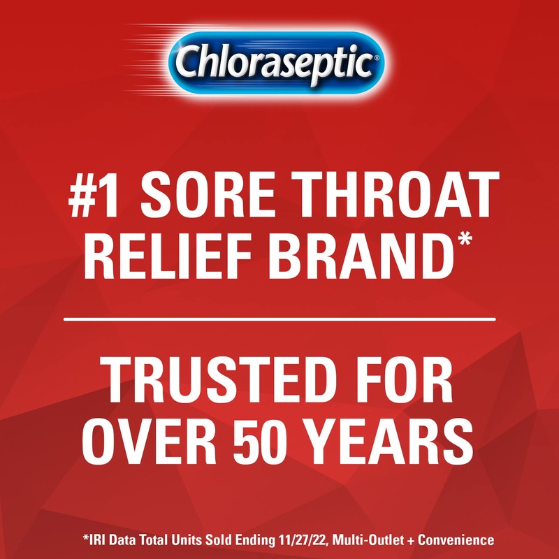 Chloraseptic Travel-Size Sugar-Free Sore Throat Spray, Cherry, Spray Soothes Throat