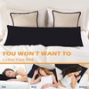 DOWNCOOL Memory Foam Body Pillow Insert with Fiber Cover -