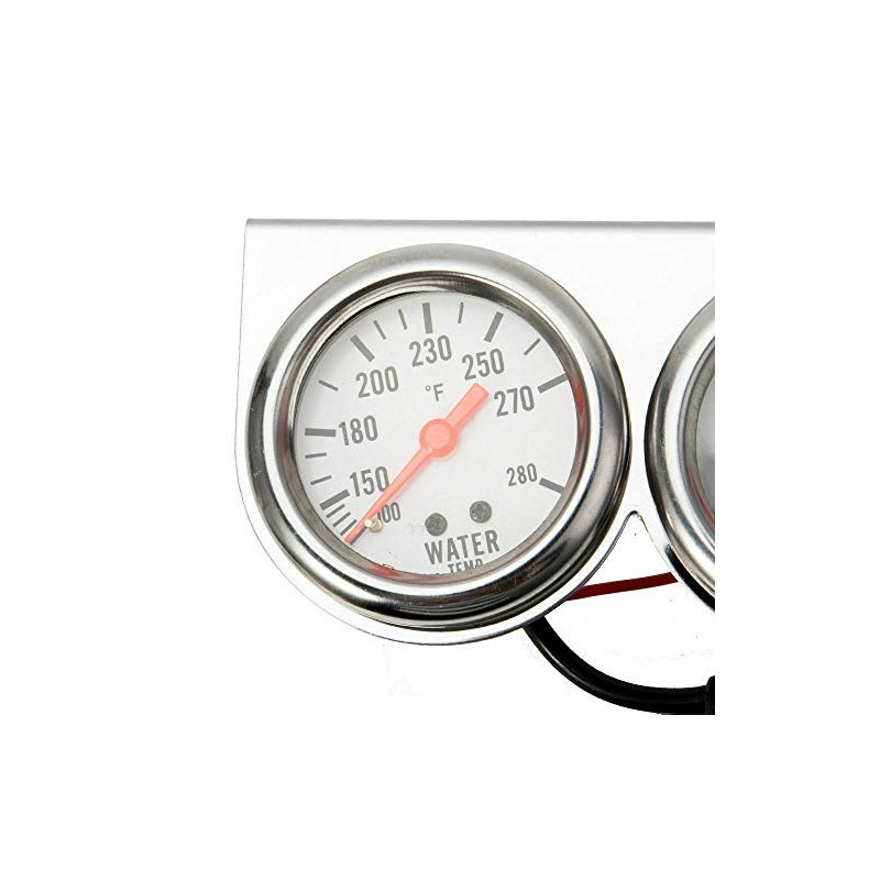 MASO 2'' Inch 52mm Oil Temp Oil Pressure Volts Triple