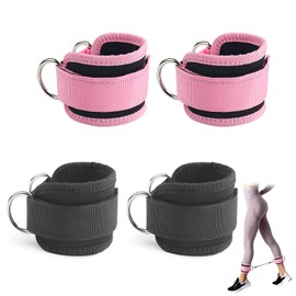 4PCS Ankle Straps for Cable Machines with D-Ring Cable Kickback Ankle Strap