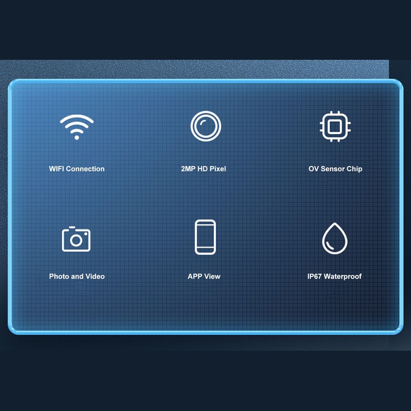 Endoscope Camera Wifi Single Lens HD 3 in 1 2MP
