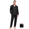 YOPUGEE Comfy Cotton Pajamas for Men Long Sleeve Modal Pj
