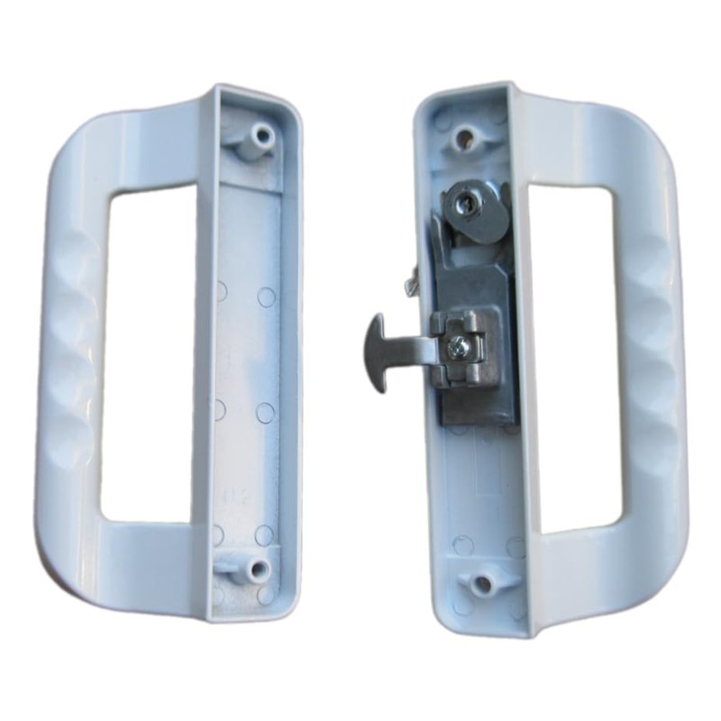 Sliding Patio Door Latch Slides Door Lock White Pull Handle