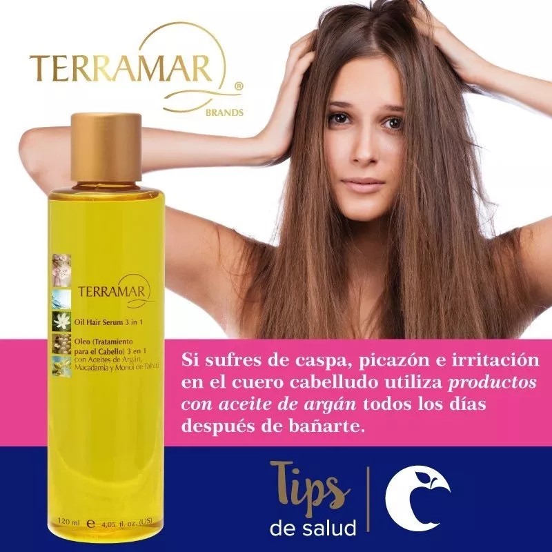 Terramar Óleo Tratamiento Para Cabello 3en1 Jumbo 500 Ml