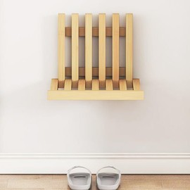 LITAITAI Folding Shower Seat, Wall Mounted Door Rear Folding Chair, Entrance Shoe Changing Stool, Wall Mounted Folding Stool Chair, 220 Pounds Capacity… (Original Color)