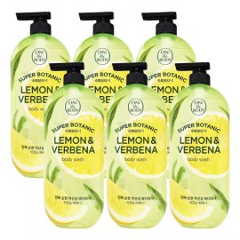 On The Body 온더바디 수퍼보타닉 바디워시 레몬 앤 버베나향 900g x 6개 On The Body Super Botanic Body Wash Lemon and Verbena Scent 900g x 6