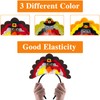 Dkomekii 4 Pack Thanksgiving Turkey Headbands