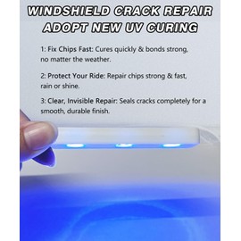 Windshield Repair Kit, Windshield Crack Repair Kit, Windshield Chip Repair Kit, Windshield Repair Kit for Chips with Fast Curing Unit with USB-C Port | DIY Quick Fix Car Window Crack Repair Kit