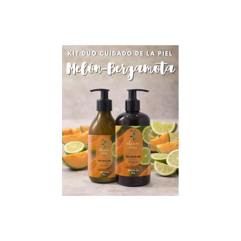 Oleum Vitae Kit Dúo Shower Gel Body Lotion Melon Glow