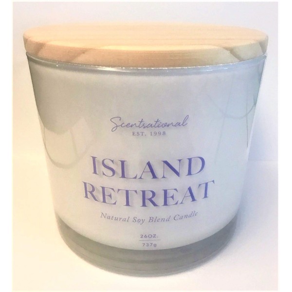 Natural Coconut + Beeswax Scented Candle Island Retreat XL White
