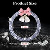 Hovom Cute Bow Bling Car Push Start Button Decoration Ring,