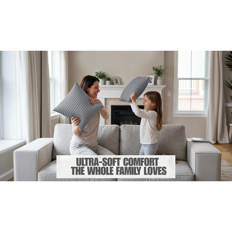 Cushion Covers 45 x 45 cm Set of 4 Microfibre