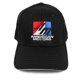 Black Cap for American Motors Owners, Embroidered AM, American Motors Logo Hat