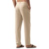 Willit Men's Linen Pants Casual Linen Dress Pants Drawstring Beach