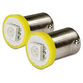 Auto Dynasty BA9S 1 X 5050 Cardbus SMD Amber LED Light Bulb (Pack of 2)