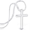 SERASAR Necklace Cross Men Chain with Pendant Silver Jewellery Gift