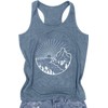 Women Hiking Mountain Tank Tops Nature Sunrise Graphic Printed Hiking