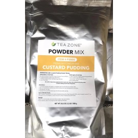 Tea Zone Premium Powder Mix Custard Pudding Egg Milk Chocolate Flavor 2.2 LB - Chocolate