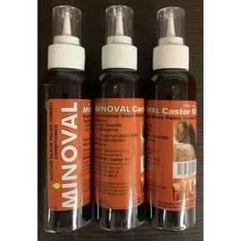 Minoval PACK OF 3 Minoval Castor Oil 100% Pure Putr Haitian Palma Christi Oil 4 0z Each