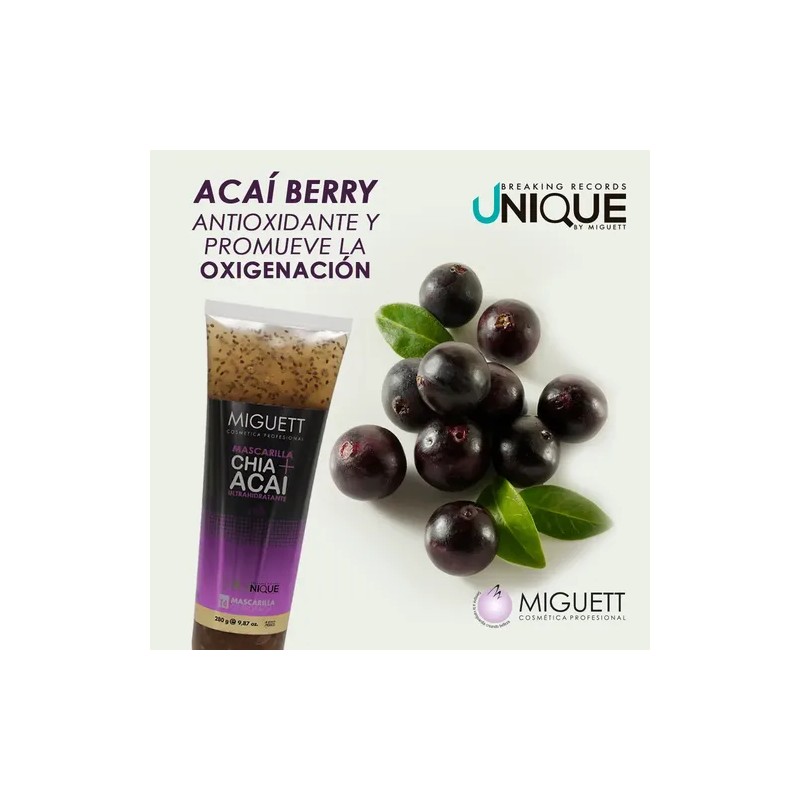 Mascarilla Corpo-facial Chía + Acai Ultrahidratante Miguett