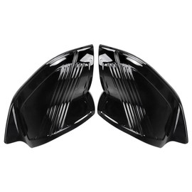 MASO Batwing Inner Fairing Cover, Upper Side Inner Fairing Cover, 1996-2013 Harley Touring Electra Street Tri Glide Motorcycle Side Covers (Black)